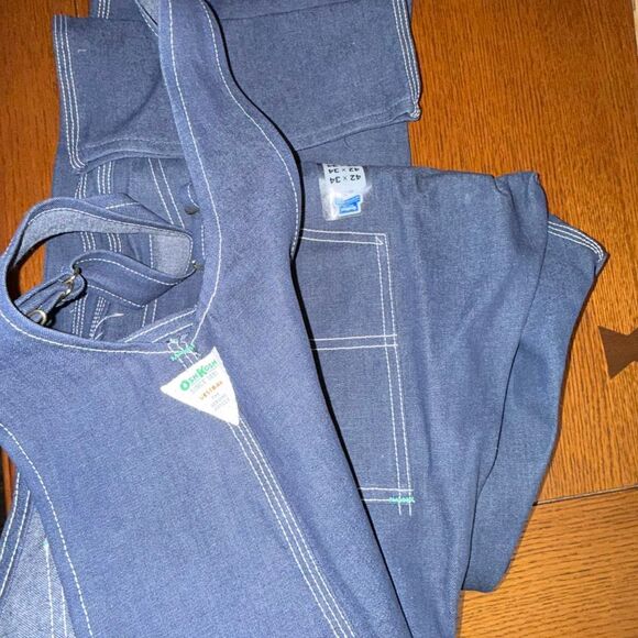 Vintage NOS OshKosh B’gosh Men’s Denim Bib Overalls – Size 42x34 – Made in USA – - Picture 12 of 16